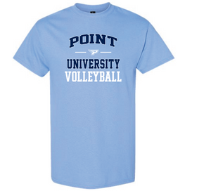 Volleyball Short Sleeve Baby Blue T Shirt