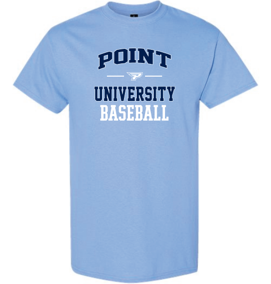 Baseball Short Sleeve Baby Blue T Shirt