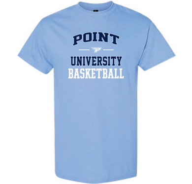 Basketball Short Sleeve Baby Blue T Shirt