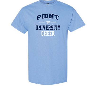 Cheer Short Sleeve Baby Blue T Shirt