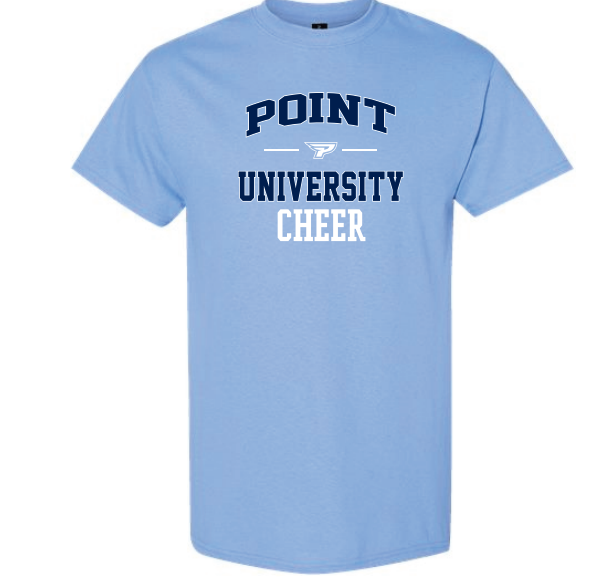 Cheer Short Sleeve Baby Blue T Shirt