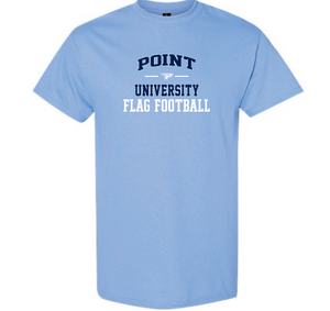 Flag Football Short Sleeve Baby Blue T Shirt
