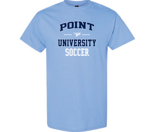 Soccer Short Sleeve Baby Blue T Shirt